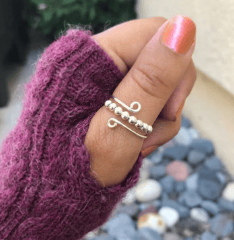 š„ Last Day Promotion 49% OFF š„For Daughter - Drive Away Your Anxiety Circle Beads Fidget Ring