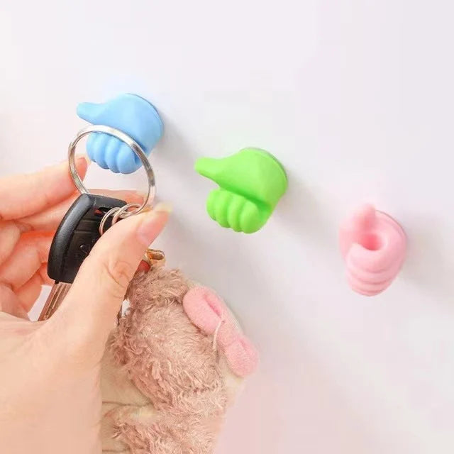 (🔥LAST DAY PROMOTION - SAVE 50% OFF) 10Pcs Creative Thumbs Up Shape Wall Hook