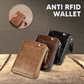 Newly Fossy Multi-functional RFID Blocking Waterproof Durable PU Leather Wallet