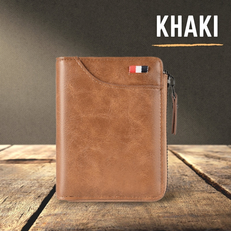 New Fossy Multi-functional RFID Blocking Waterproof Durable PU Leather Wallet
