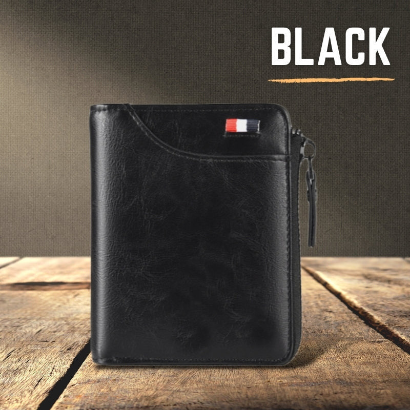 New Fossy Multi-functional RFID Blocking Waterproof Durable PU Leather Wallet
