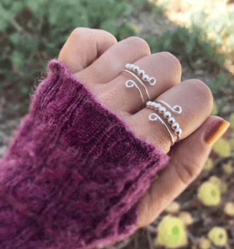 🔥 Last Day Promotion 49% OFF 🔥For Daughter - Drive Away Your Anxiety Circle Beads Fidget Ring