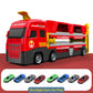 Mega Hauler Truck With Ejection Race Track
