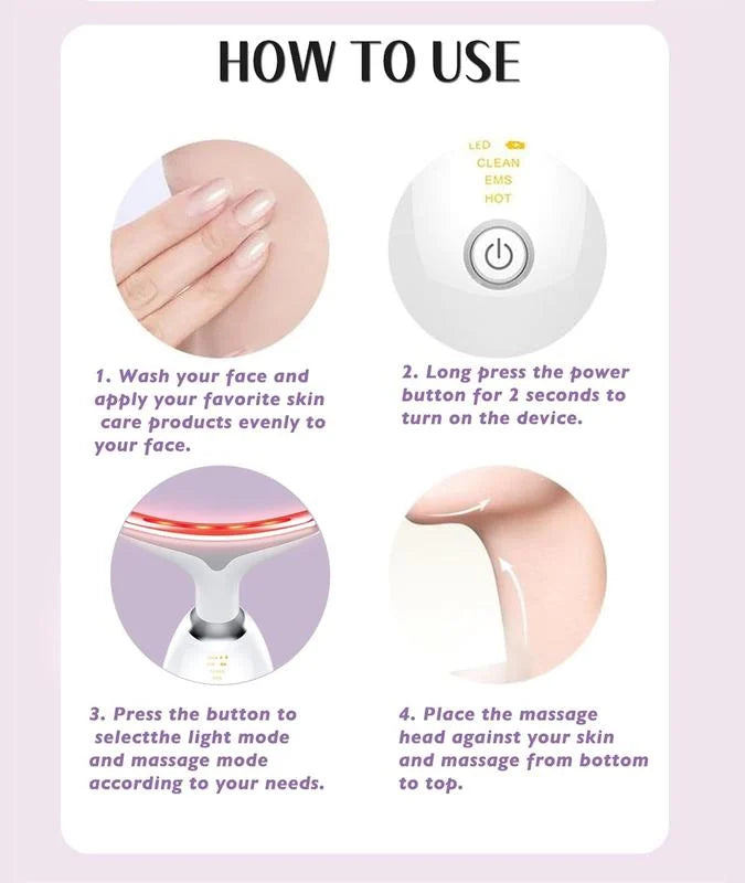 Last Day Promotion 70% OFF-🔥Three-Purpose Lifting And Firming Facial Massage Device