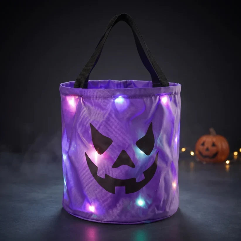 Halloween LED Trick-or-Treat Bucket