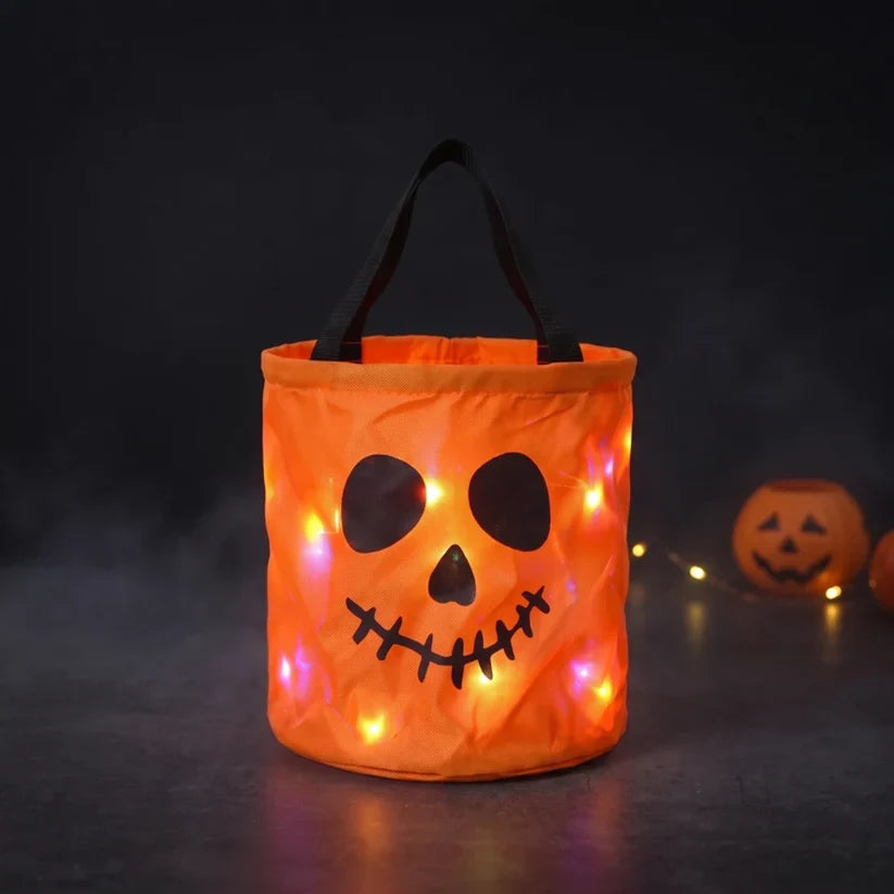 Halloween LED Trick-or-Treat Bucket