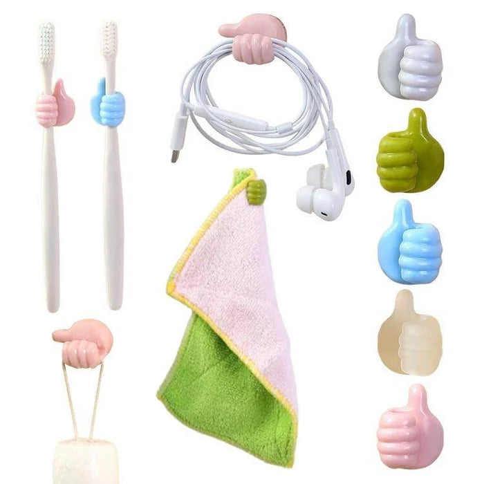 (🔥LAST DAY PROMOTION - SAVE 50% OFF) 10Pcs Creative Thumbs Up Shape Wall Hook