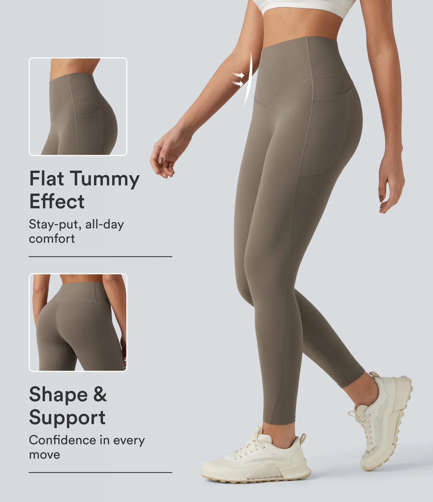 LEMON UltraSculpt™ High Waisted Tummy Control Pocket Shaping Training Leggings