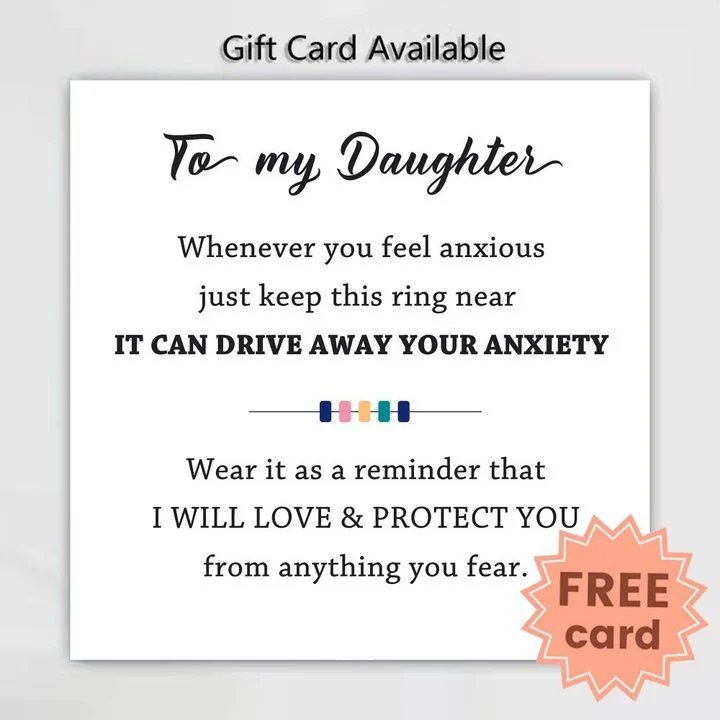 🔥 Last Day Promotion 49% OFF 🔥For Daughter - Drive Away Your Anxiety Circle Beads Fidget Ring