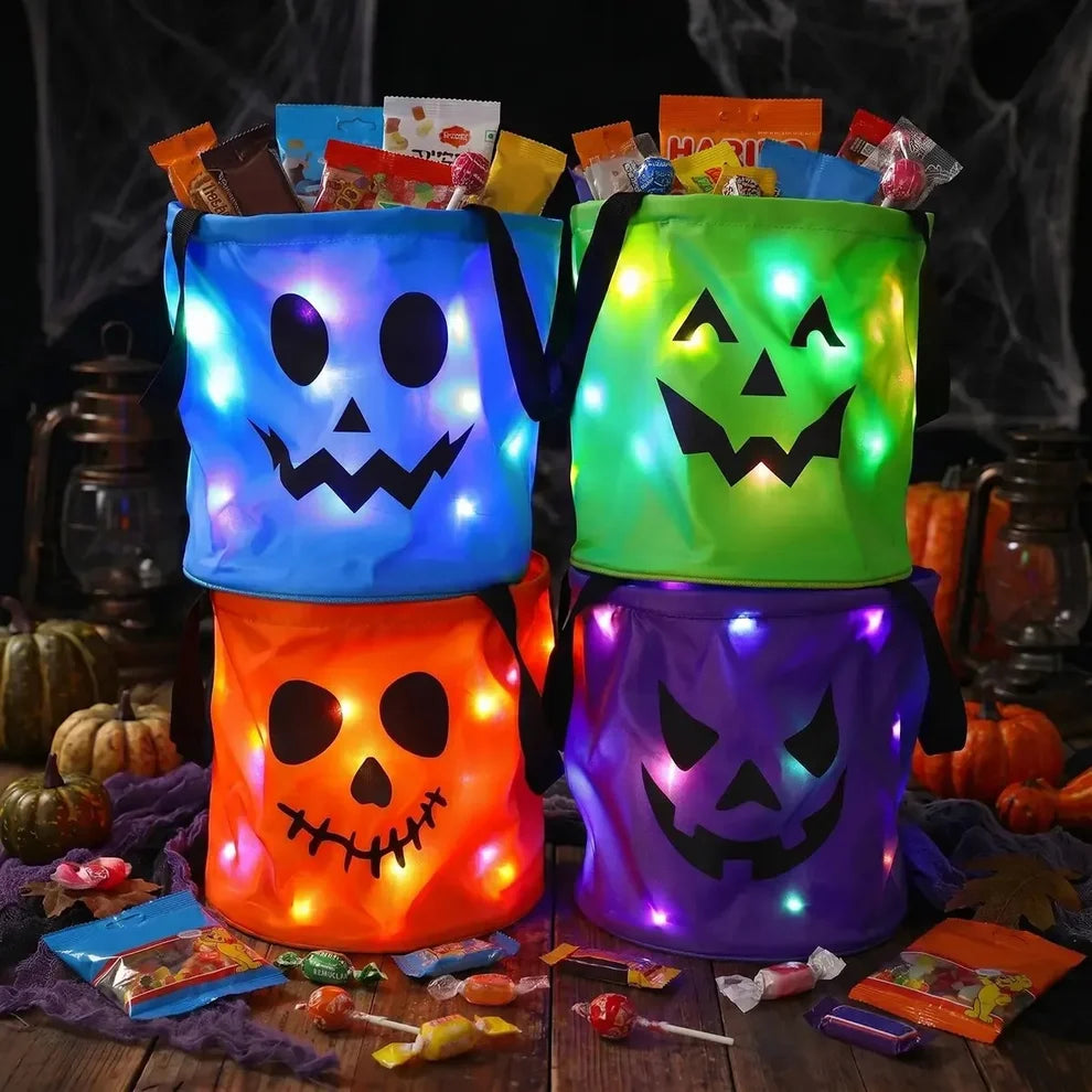 Halloween LED Trick-or-Treat Bucket