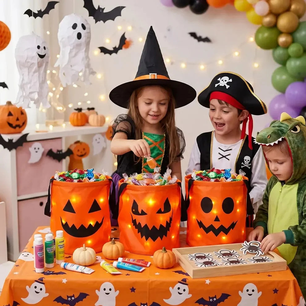 Halloween LED Trick-or-Treat Bucket
