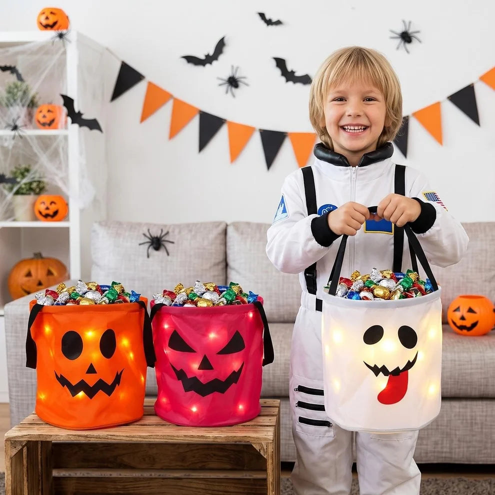 Halloween LED Trick-or-Treat Bucket